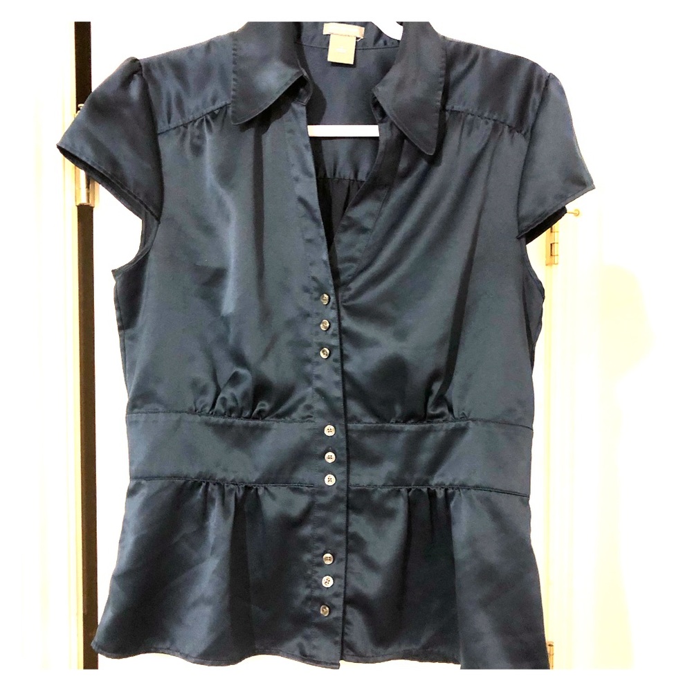 Ann Taylor satin dressy business casual top